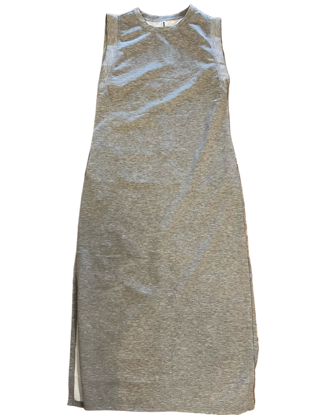 GRECERELLE Heather Grey Sleeveless Tank Maxi Dress with Pockets - Size M